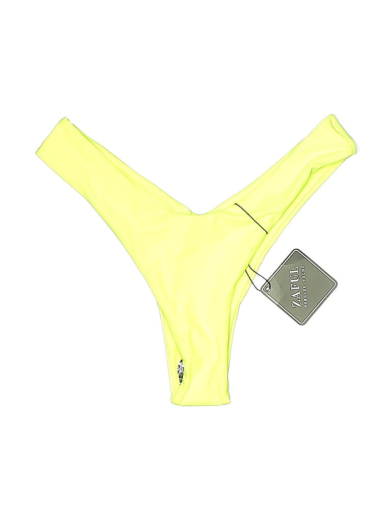 Pre-owned Zaful Swimsuit Bottoms In Yellow