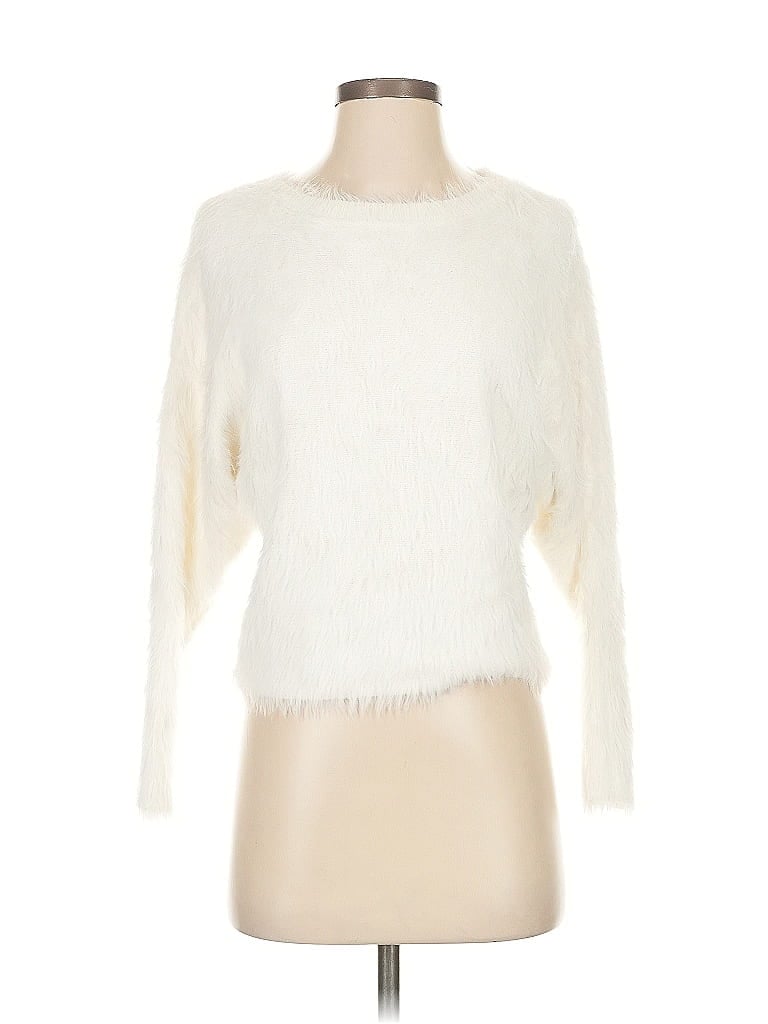 Pre-owned Jessica Simpson Pullover Sweater In White