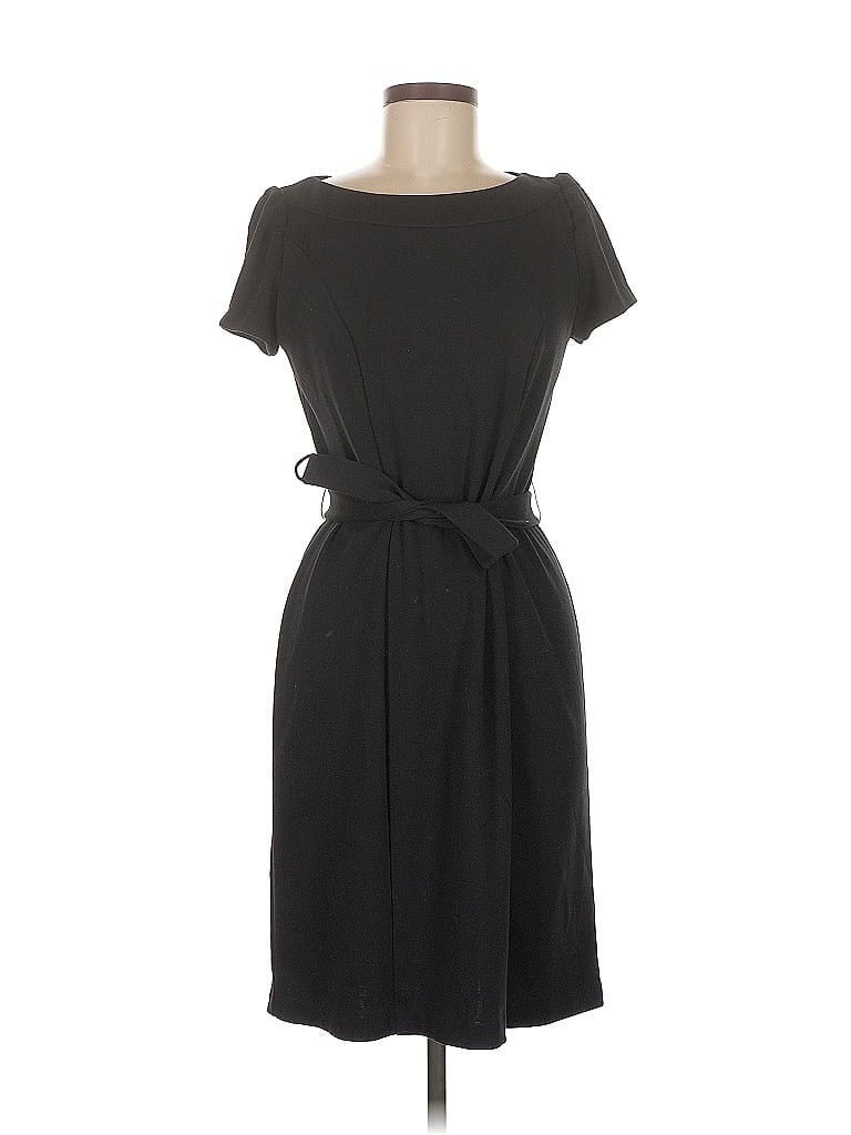 AB Studio Solid Black Casual Dress Size 8 - photo 1