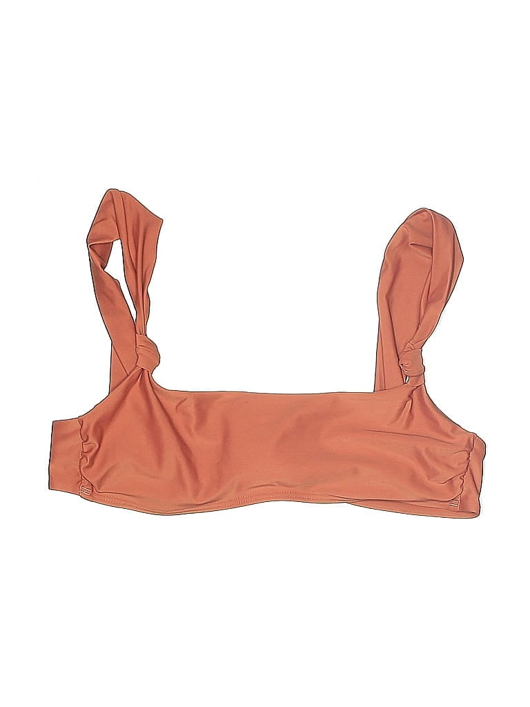 Pre-owned Aerie Swimsuit Top Orange Swimwear