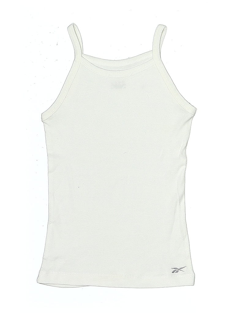 Click to view more detailed imagery on our partner's website Pre-owned Reebok Kids' Tank Top Ivory Halter Neckline Tops In White