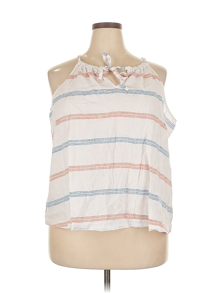 Pre-owned Old Navy Sleeveless Blouse In White