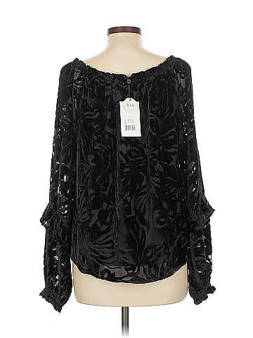 Hale Bob Long Sleeve Silk Top (view 2)