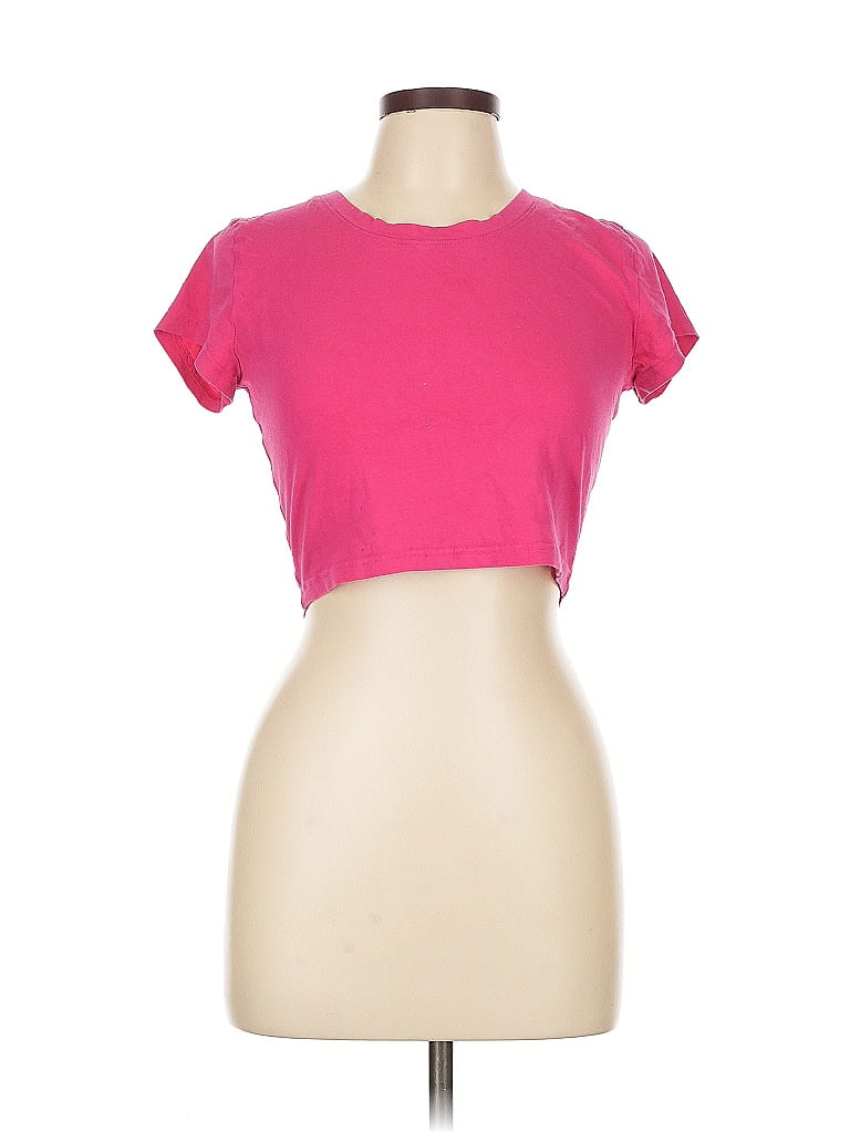 Pre-owned Assorted Brands Short Sleeve T-shirt In Pink