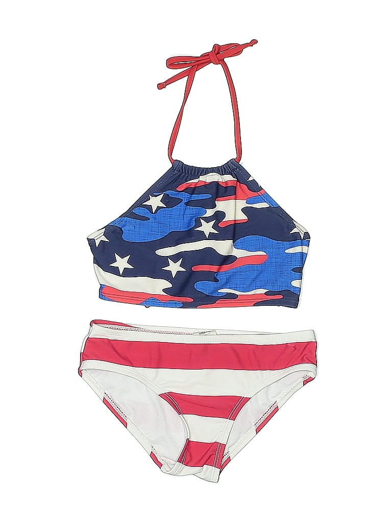 Pre-owned Assorted Brands Kids' Two Piece Swimsuit In Blue