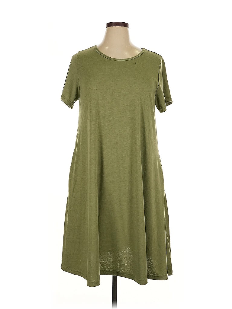 Lularoe Solid Green Casual Dress Size XL - photo 1