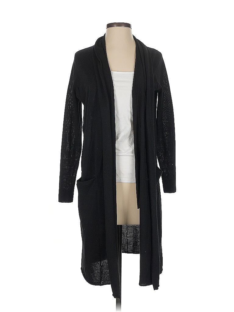 Pre-owned W By Worth Wool Cardigan Sweater In Black