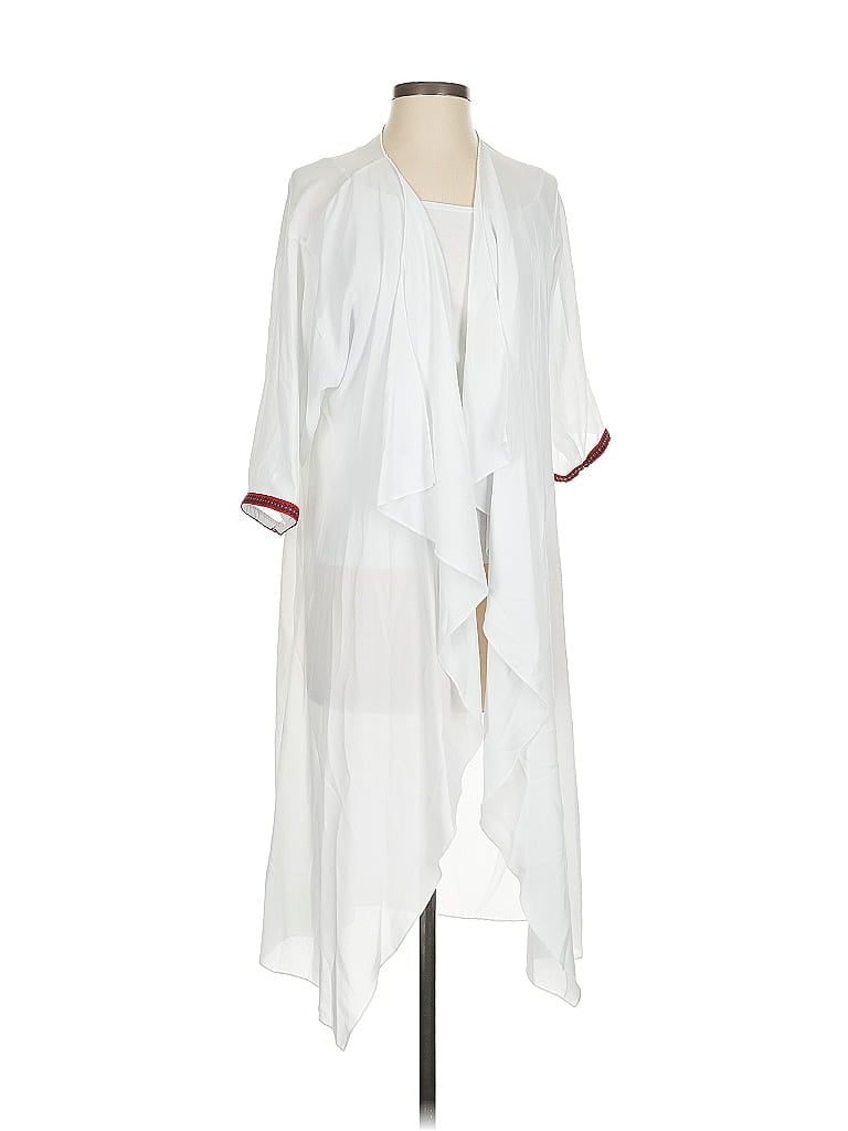 Pre-owned Lularoe Kimono In White