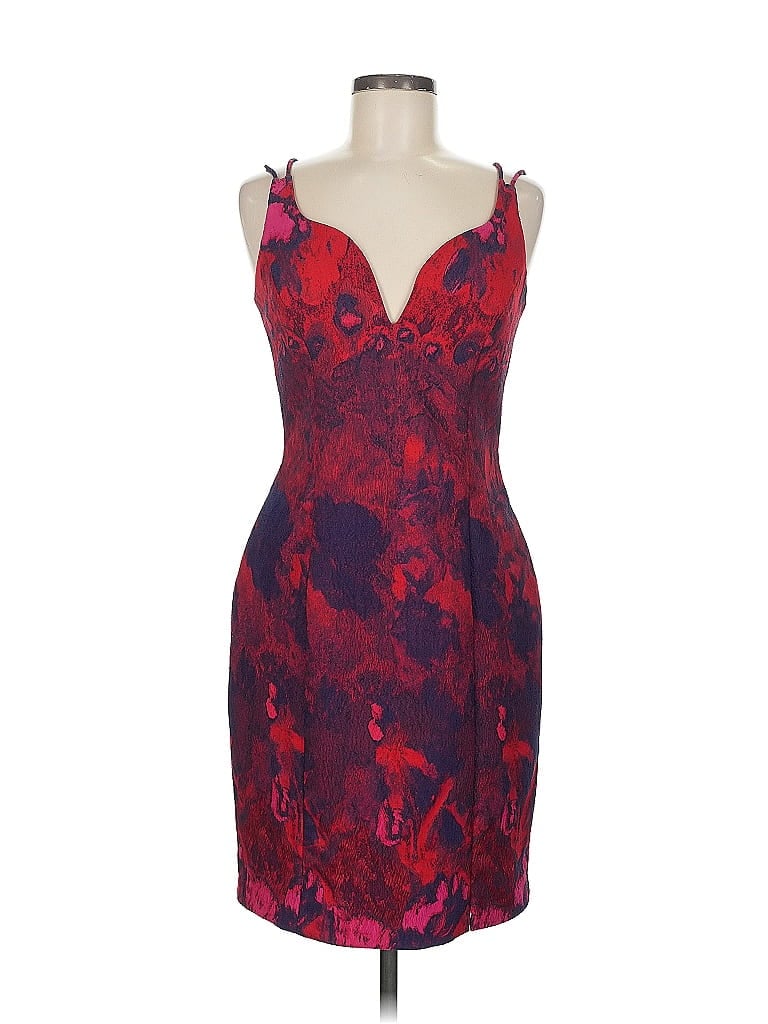Pre-owned Aidan Mattox Cocktail Dress In Red