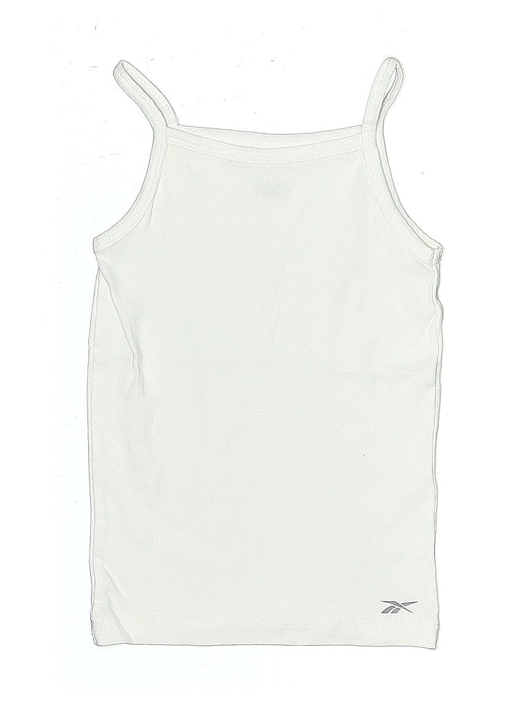 Click to view more detailed imagery on our partner's website Pre-owned Reebok Kids' Tank Top Ivory Square Neckline Tops In White