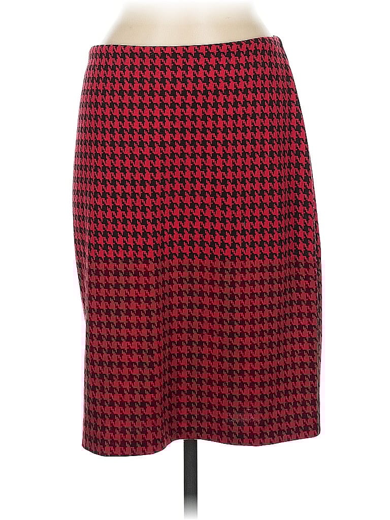 Pre-owned New York And Company Formal Skirt In Red