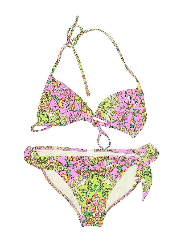 Pre-owned Assorted Brands Two Piece Swimsuit In Pink