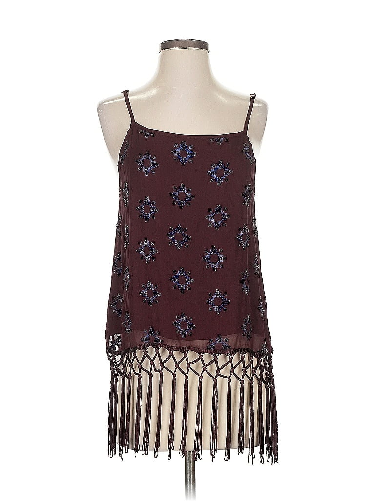 Pre-owned Chloe Oliver Sleeveless Blouse In Burgundy
