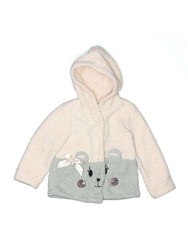 Pre-owned Little Lass Kids' Fleece Jacket In Pink