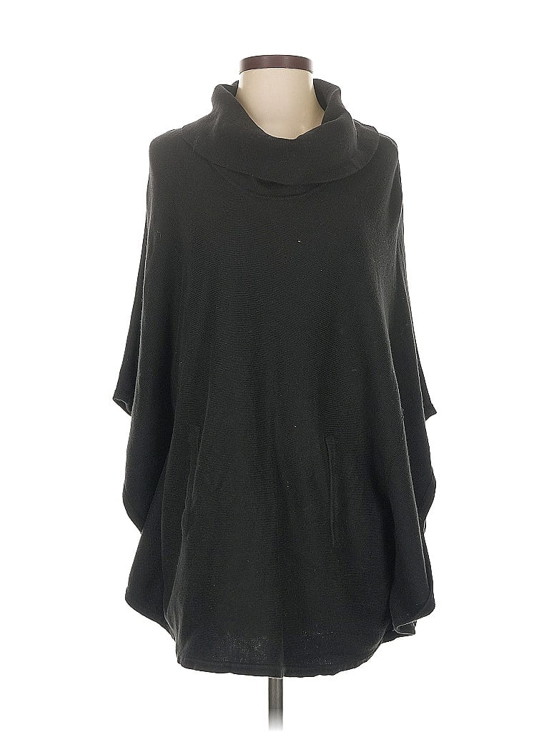 Pre-owned White House Black Market Poncho In Black