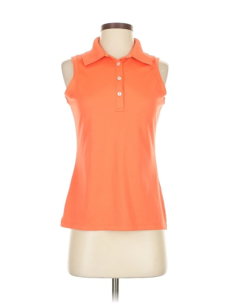 Pre-owned Assorted Brands Sleeveless Blouse In Orange