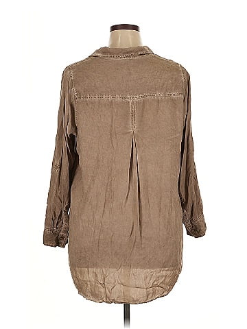 Velvet Heart 3/4 Sleeve Button-Down Shirt (view 2)