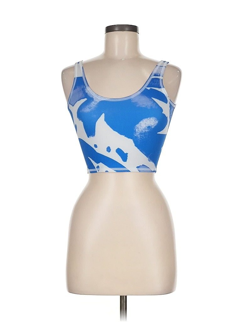 Pre-owned Assorted Brands Tank Top Blue Strapless Neckline Tops