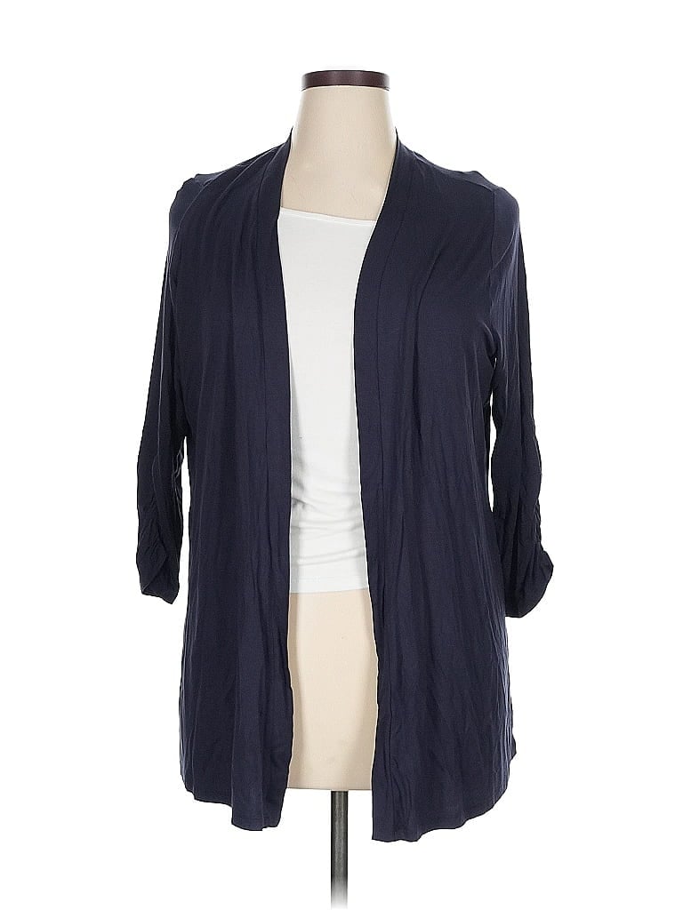 LANE BRYANT Pre-owned Cardigan Sweater In Blue
