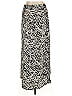 Mossimo 100% Polyester Print Silver Casual Skirt Size XL - photo 1