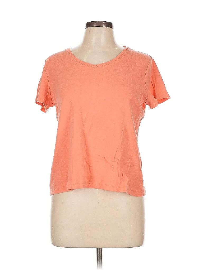 Pre-owned Croft & Barrow Short Sleeve T-shirt In Orange