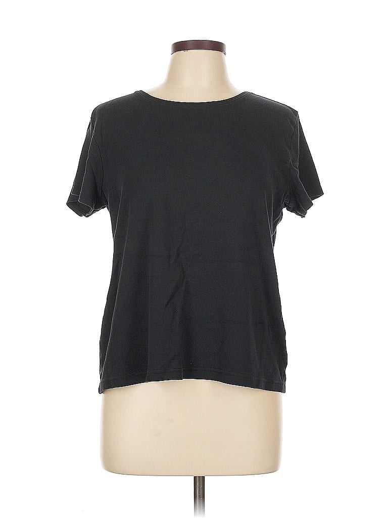 Pre-owned Croft & Barrow Short Sleeve T-shirt In Black