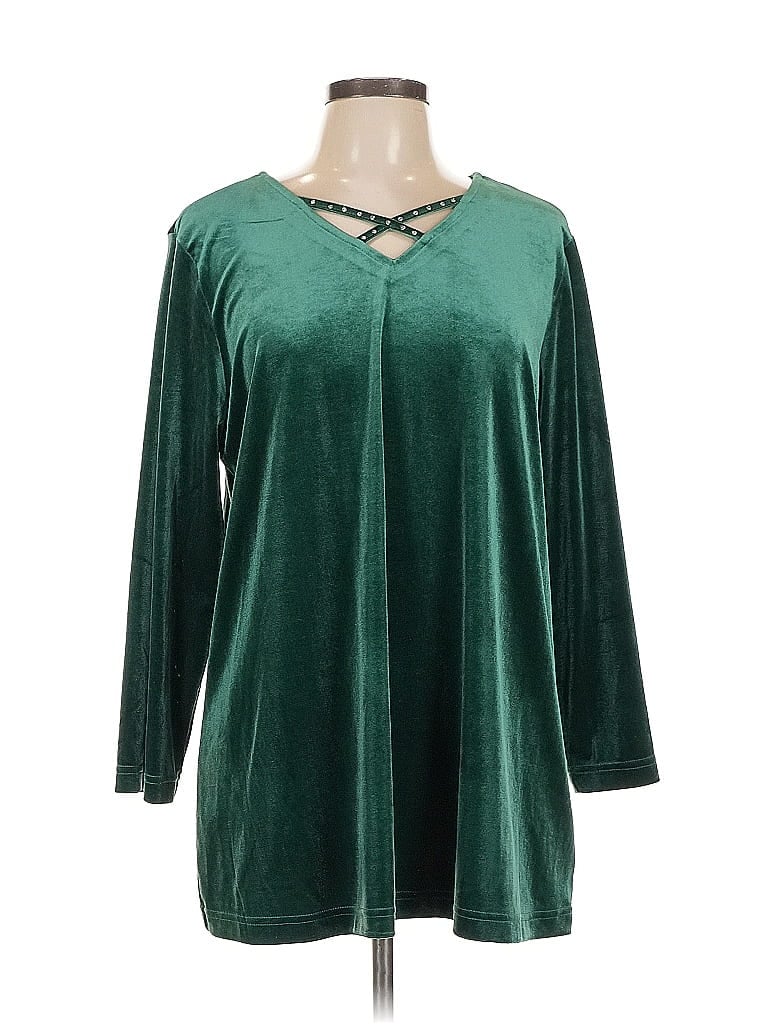 Pre-owned Quacker Factory Casual Dress In Green