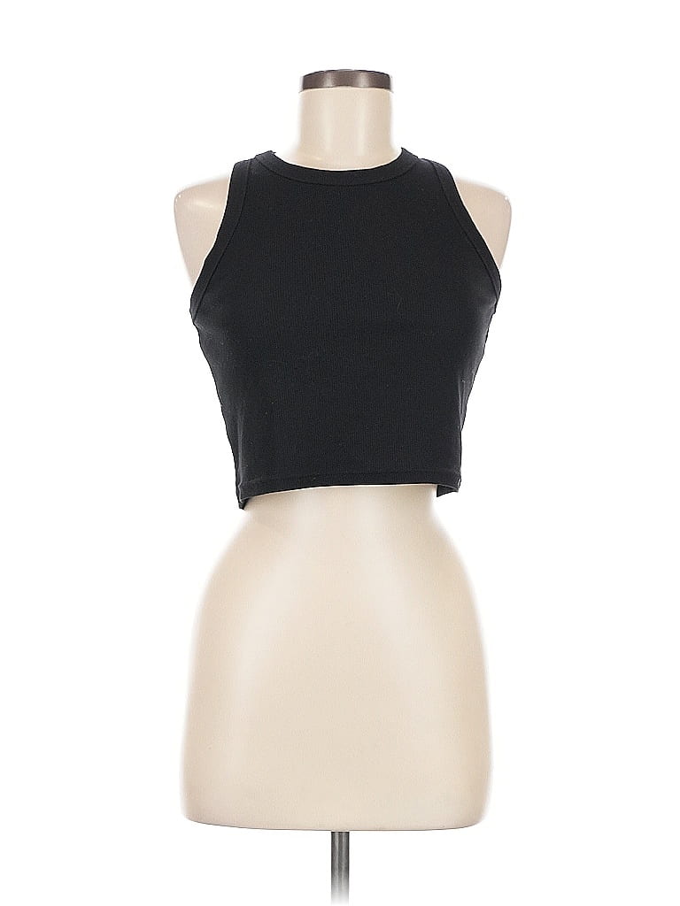 UNBRANDED Pre-owned Tank Top Black Halter Neckline Tops