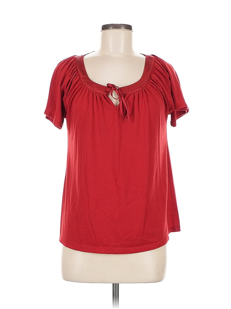 Click to view more detailed imagery on our partner's website Pre-owned Jones New York Short Sleeve Blouse In Red