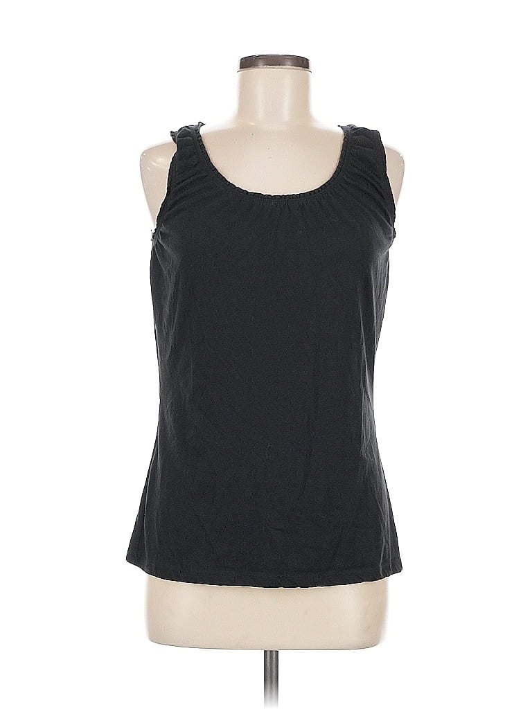 Pre-owned Merona Sleeveless Top Black Scoop Neck Tops