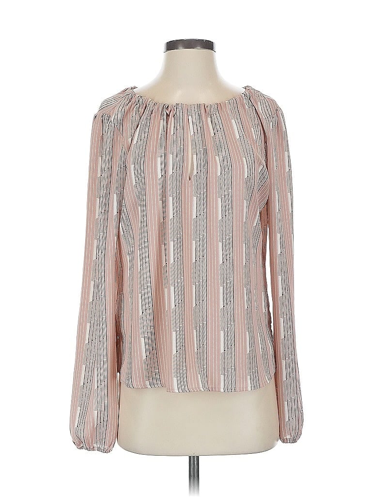 Pre-owned Allison Joy Long Sleeve Blouse In Pink