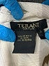 Terani Couture 100% Polyester Metallic Silver Ivory Cocktail Dress Size 2 - photo 3