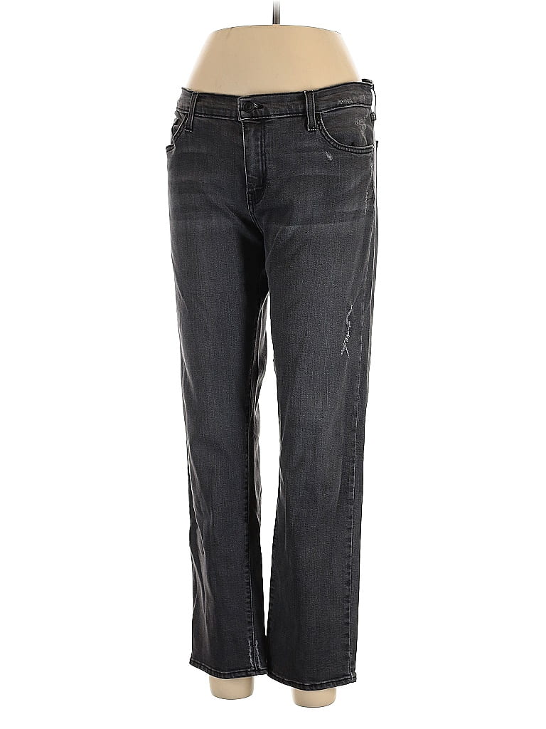 Pre-owned Just Black Jeans In Gray