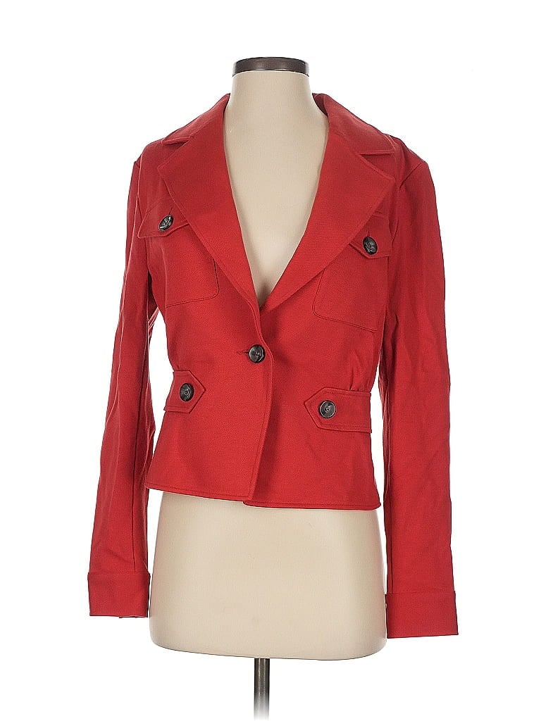Pre-owned Cabi Blazer Jacket In Red