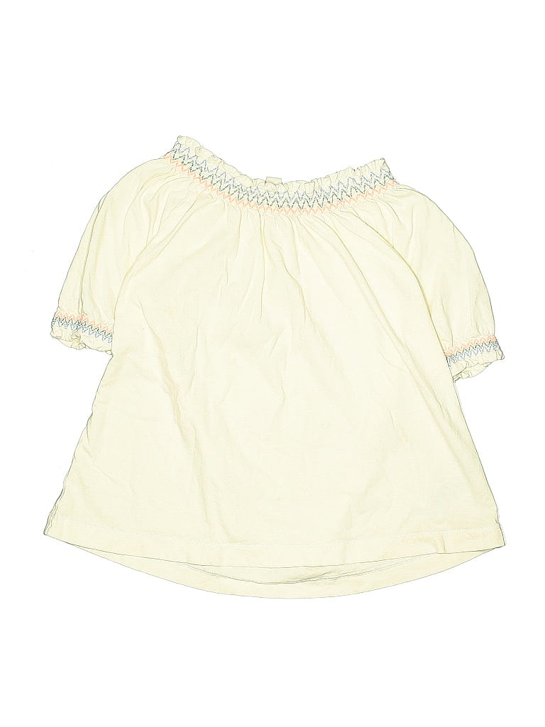 Pre-owned Crewcuts Kids' Short Sleeve T-shirt In White