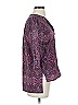 MAX 100% Polyester Paisley Purple 3/4 Sleeve Blouse Size S - photo 4