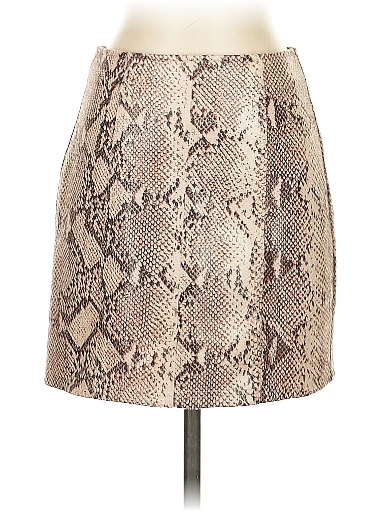 Click to view more detailed imagery on our partner's website Pre-owned Le Lis Faux Leather Skirt In Brown