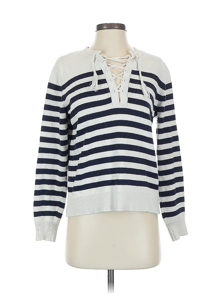 Pre-owned Banana Republic Factory Store Pullover Sweater In White