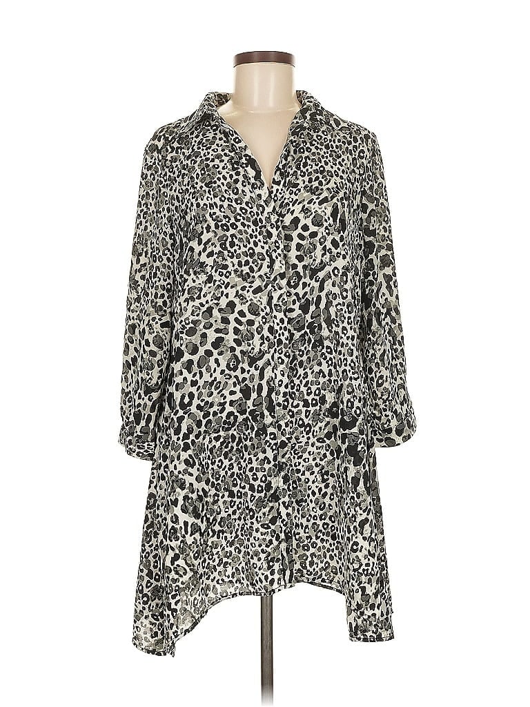 Pre-owned Cupio Casual Dress In Gray