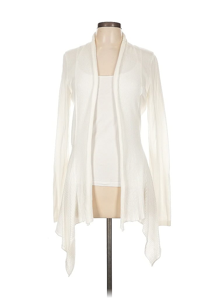 Pre-owned Assorted Brands Cardigan Sweater In White