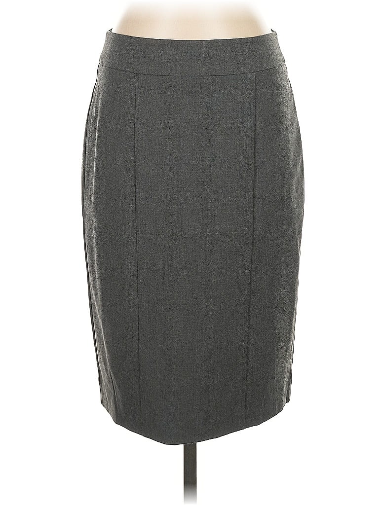 Pre-owned Ann Taylor Factory Formal Skirt In Gray