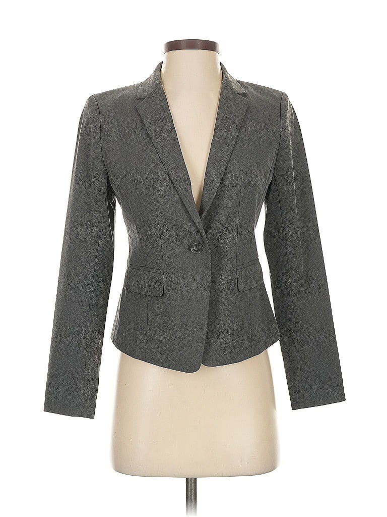 Pre-owned Ann Taylor Factory Blazer Jacket In Gray