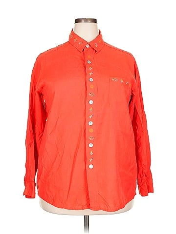 Chico's Design Long Sleeve Silk Top (view 1)