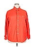 Chico's Design 100% Silk Orange Long Sleeve Silk Top Size XL (3) - photo 1