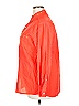 Chico's Design 100% Silk Orange Long Sleeve Silk Top Size XL (3) - photo 5