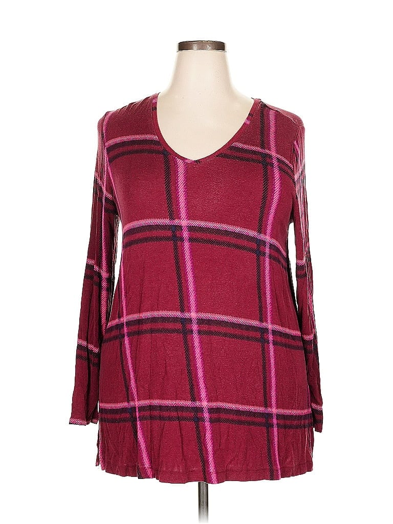 Pre-owned Apt. 9 Pullover Sweater In Burgundy