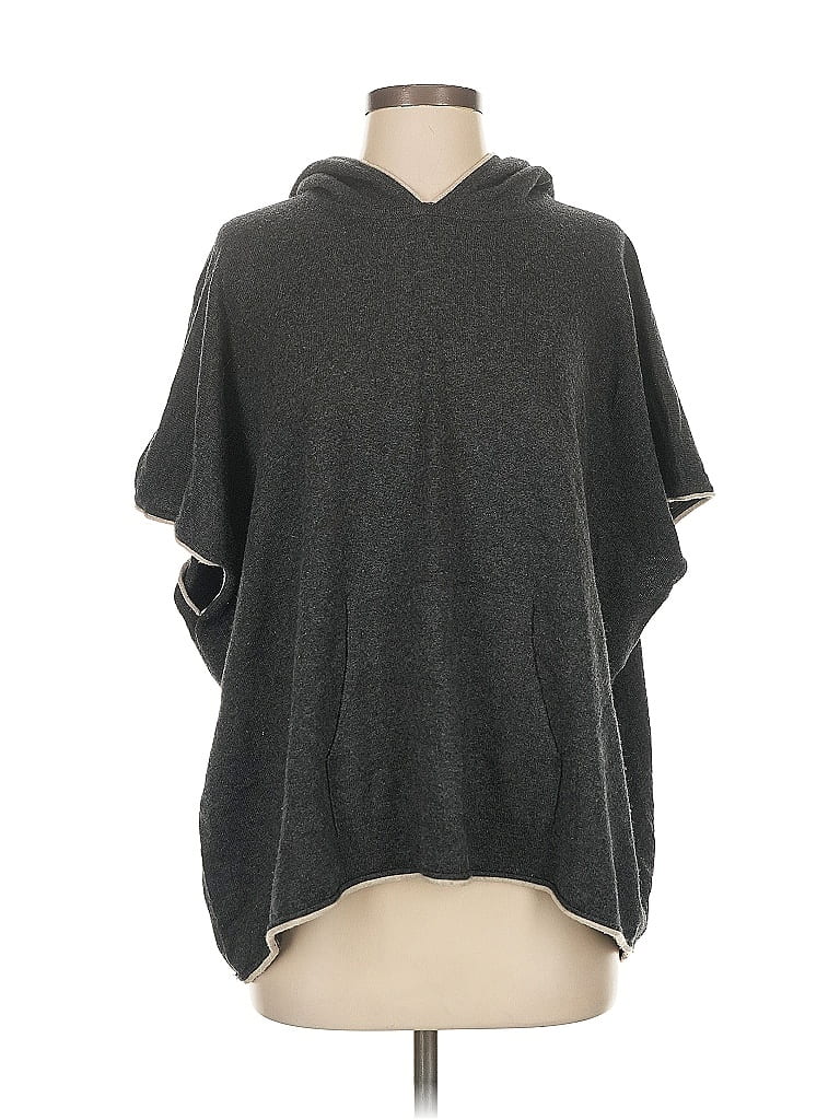 Pre-owned Splendid Poncho In Gray