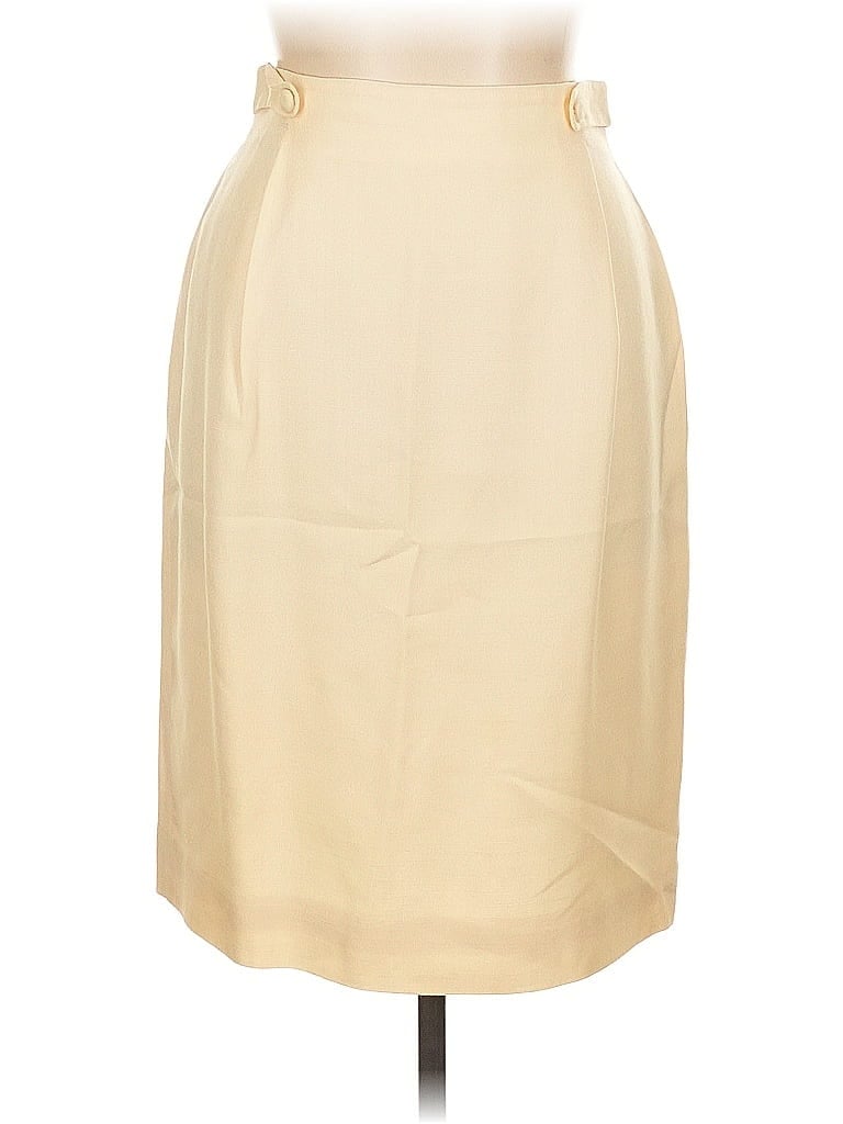 Pre-owned Talbots Formal Skirt In White