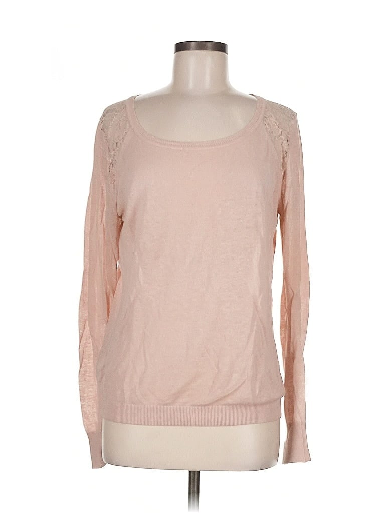 Pre-owned Ann Taylor Loft Long Sleeve T-shirt In Pink