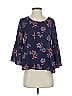 Sienna Sky 100% Polyester Blue 3/4 Sleeve Blouse Size S - photo 1